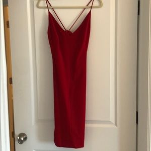 Black Halo Red Spaghetti Strap Dress  NWT Size 6
